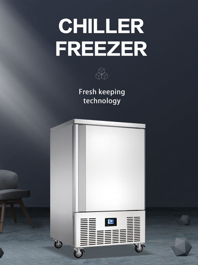 Chiller Komersial Tegak Cepat Dan Freezer Deep Freezer Kitchen Blast Chiller 0